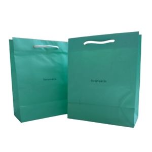 TIFFANY & CO Set of 2 Paper Shopping Gift Bags Authentic